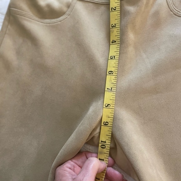 Max Studio Tan Faux Suede Leggings Size M - Picture 7 of 13